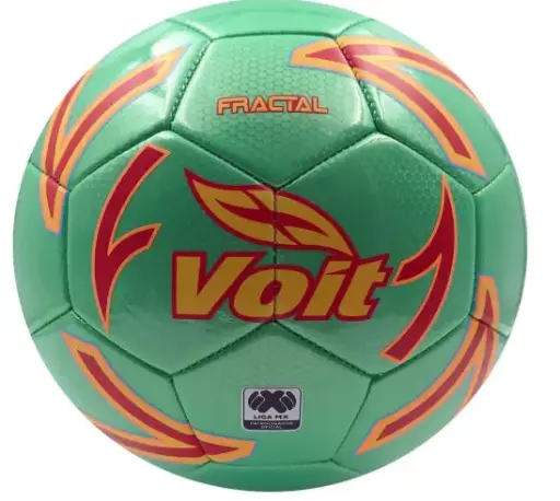 Voit Balón de Fútbol No.4 Fractal Multicolor, Puede Llegar en Blanco, Amarillo o Verde