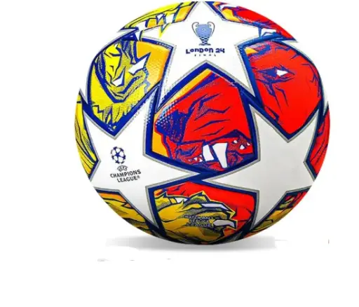 Balón de Fútbol de Entrenamiento Juvenil, Tamaño Normal de Partido 5 con Red de Pasador, Soccer Lovers Gift, Champions League Football